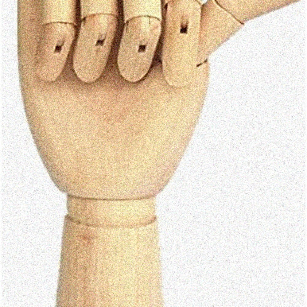 10" Articulated Wooden Hand for Artists and Display