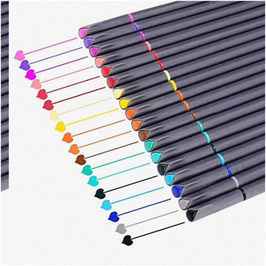 18 Colorful Fine Tip Pens for Journaling and Art