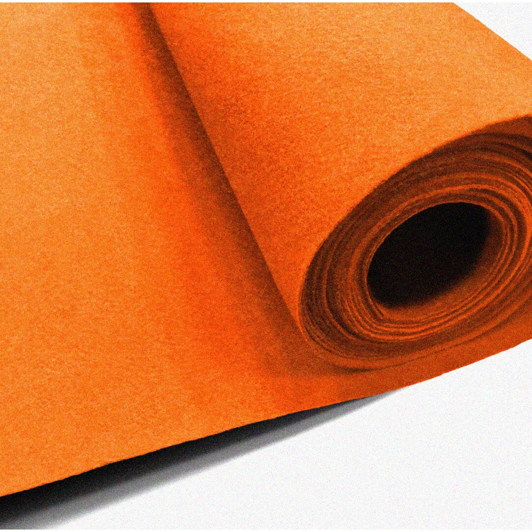 Vibrant Orange Acrylic Felt Fabric 72" x 2 Yards