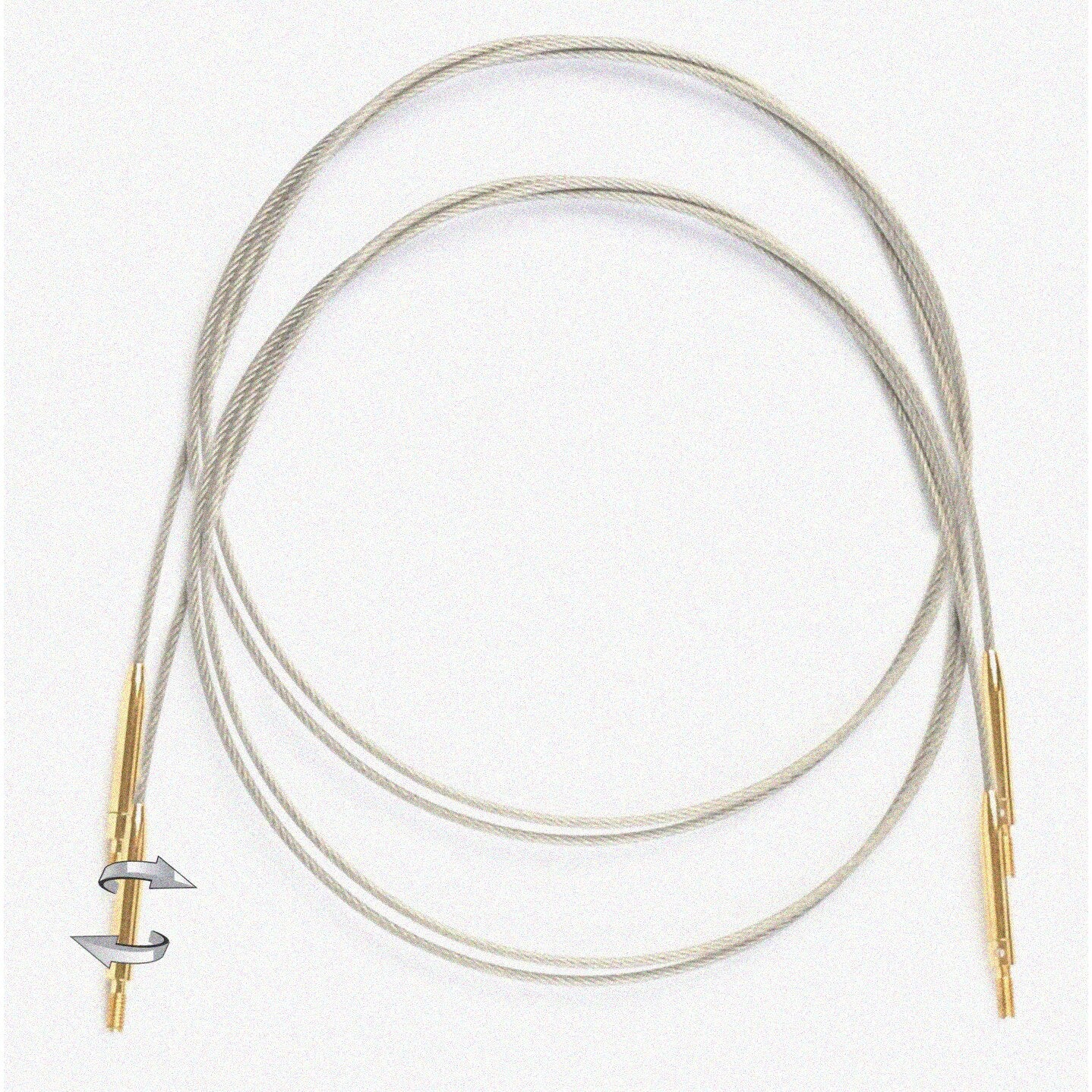 SwivelFlex Stainless Steel Cord Dark Brown 2 Pack