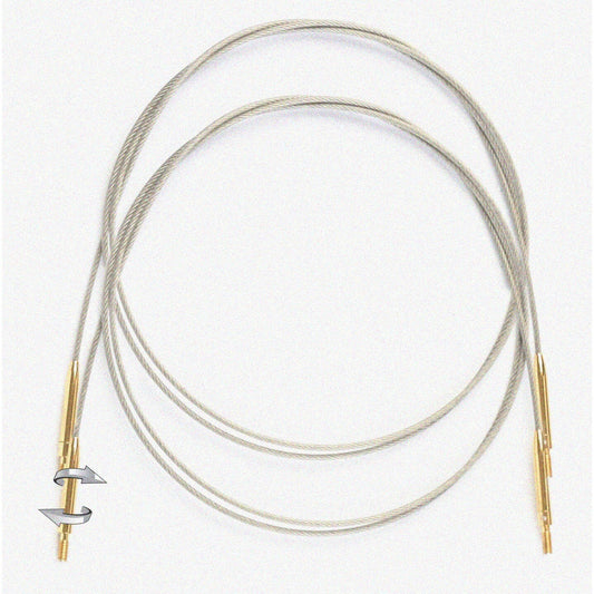 SwivelFlex Stainless Steel Cord Dark Brown 2 Pack
