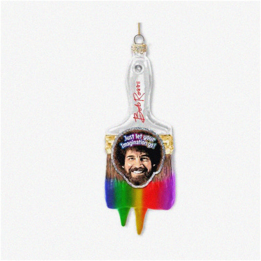 80mm Bob Ross Paint Brush Ornament