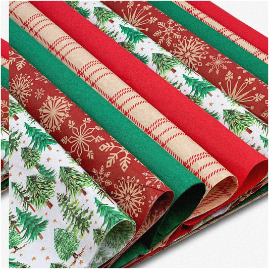 Holiday-Themed Gift Tissue Paper 20x20" 100 Sheets