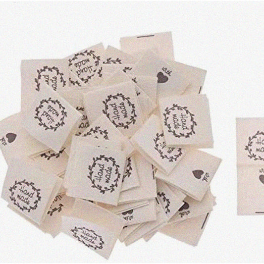 Fabric Tags 5cm x 1.5cm 100PCS