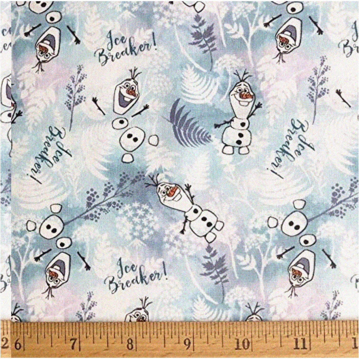 Frosty Friends Olaf Light Blue Cotton Fabric 18x22 2 Pack