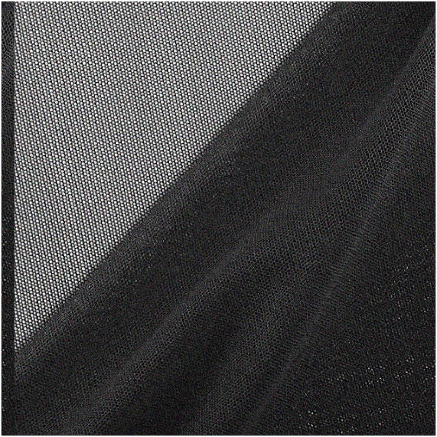 Black Nylon Spandex Mesh Fabric 60" Wide 1 Yard