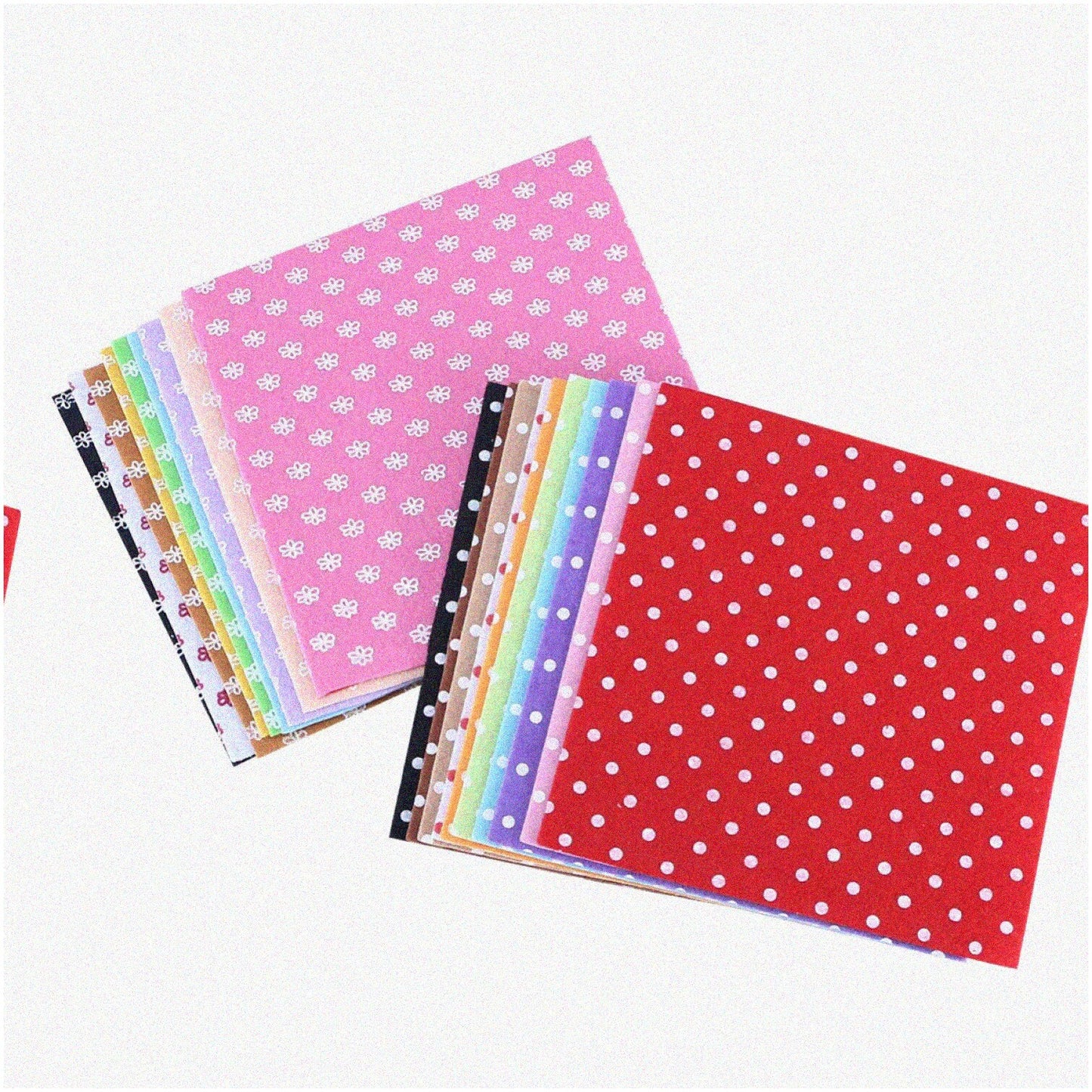20pcs Felt Fabric Sheets, 15x15cm, Multicolor