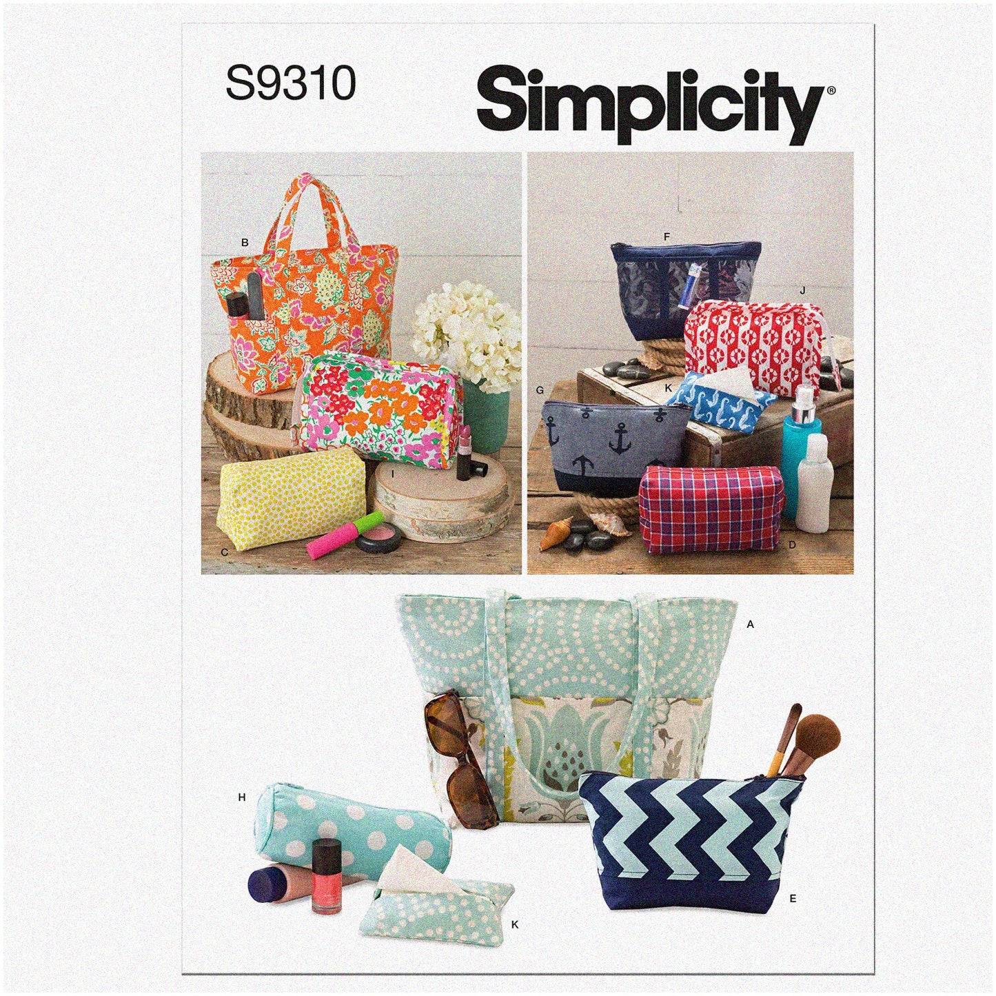 Cosmetic Couture Carryall Sewing Pattern White Max 50