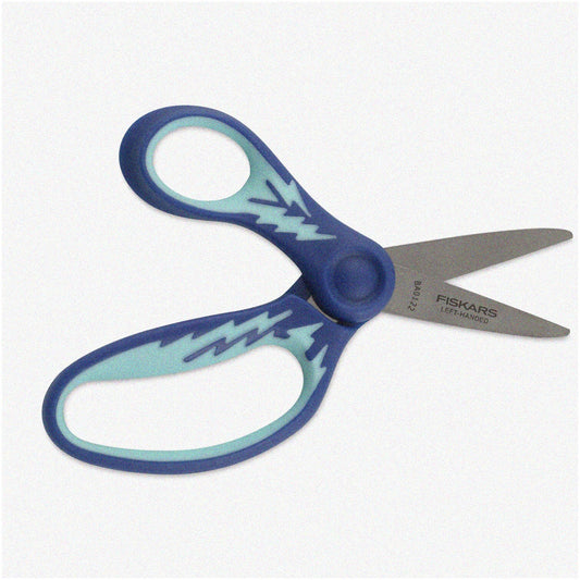 Blue Lightning Lefty Kids Scissors 5" Softgrip Pointed-Tip
