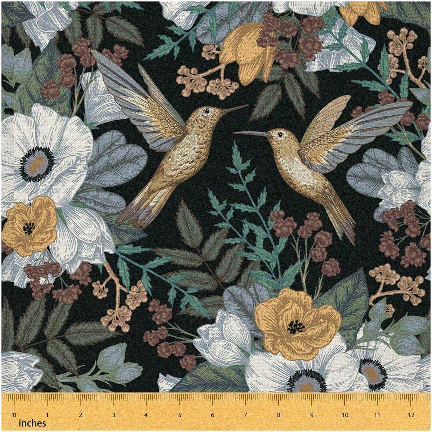 Wild Garden Rustic Fabric 5 Yards Botanical Jungle Pattern