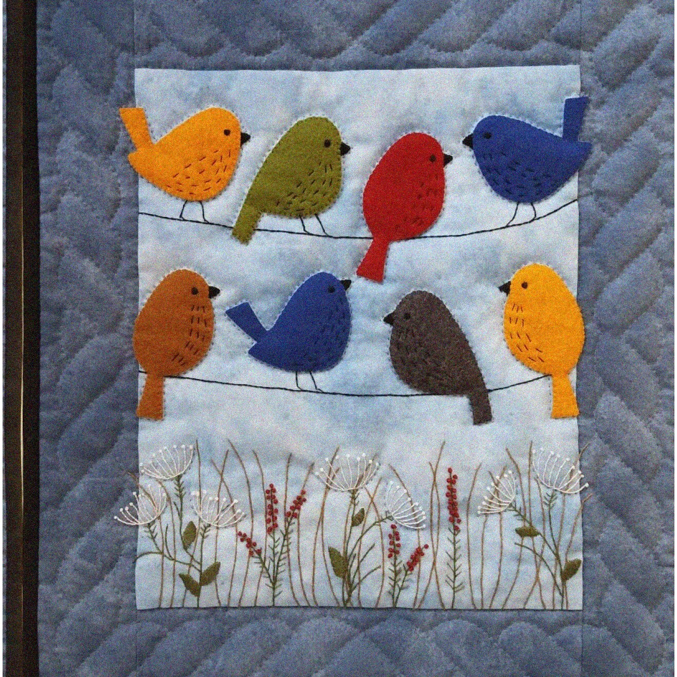 Wirebird Wall Quilt Kit 13x15 inches