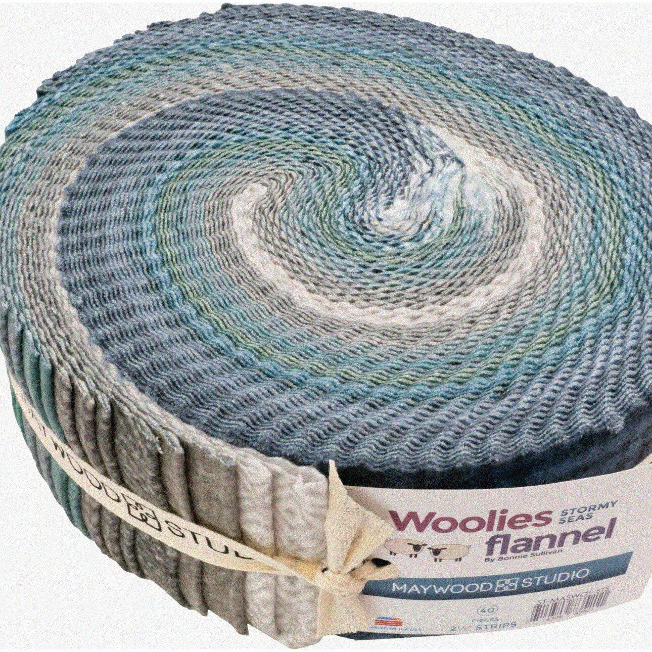 Stormy Seas Woolies Flannel 2.5" Strips Jelly Roll
