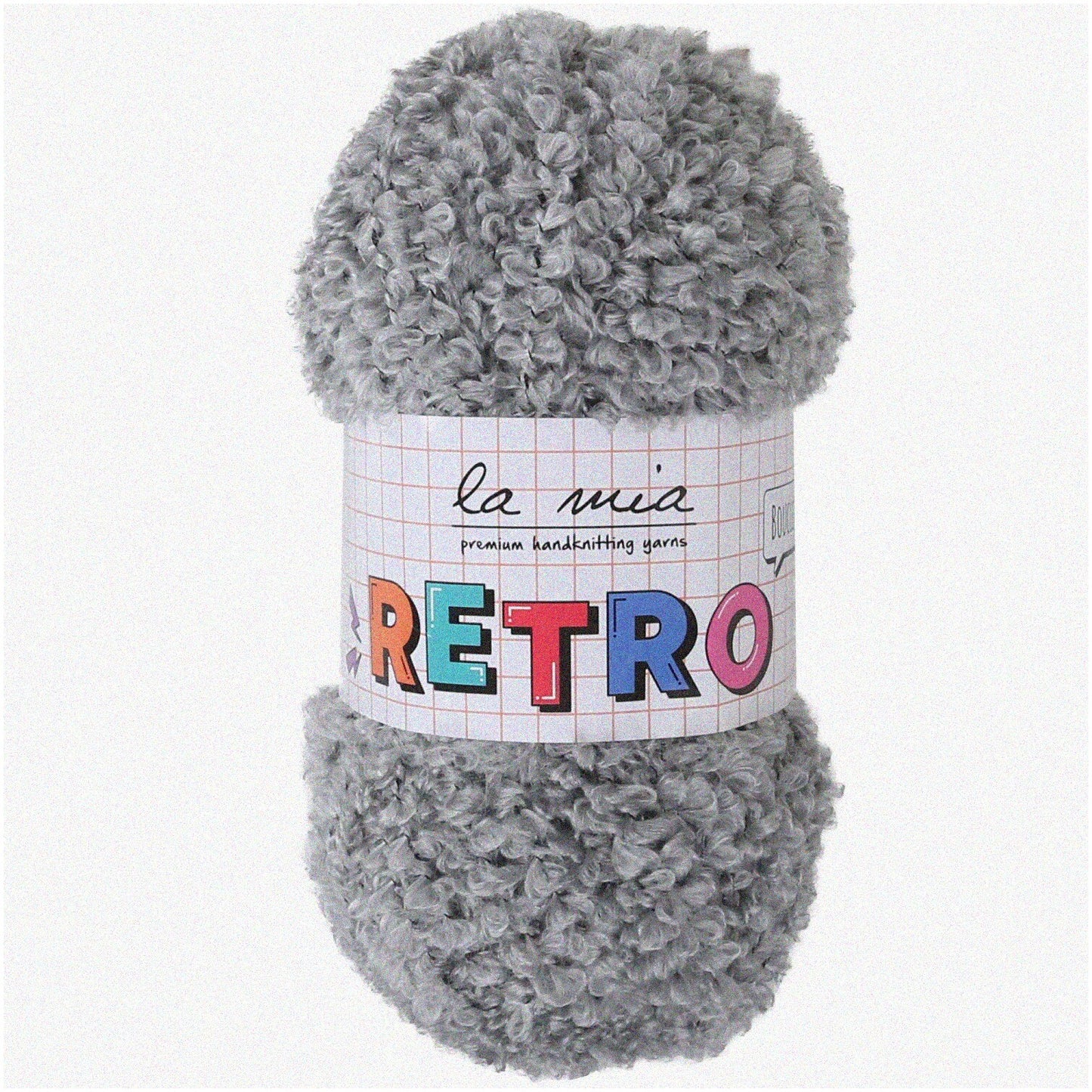 Retro FluffCurl Yarn Gray 100g 100m
