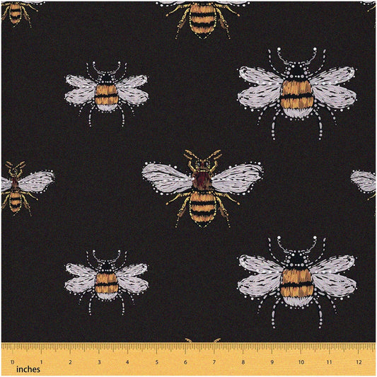 Polka Dot Ladybug Fabric 1 Yard Microfiber Upholstery