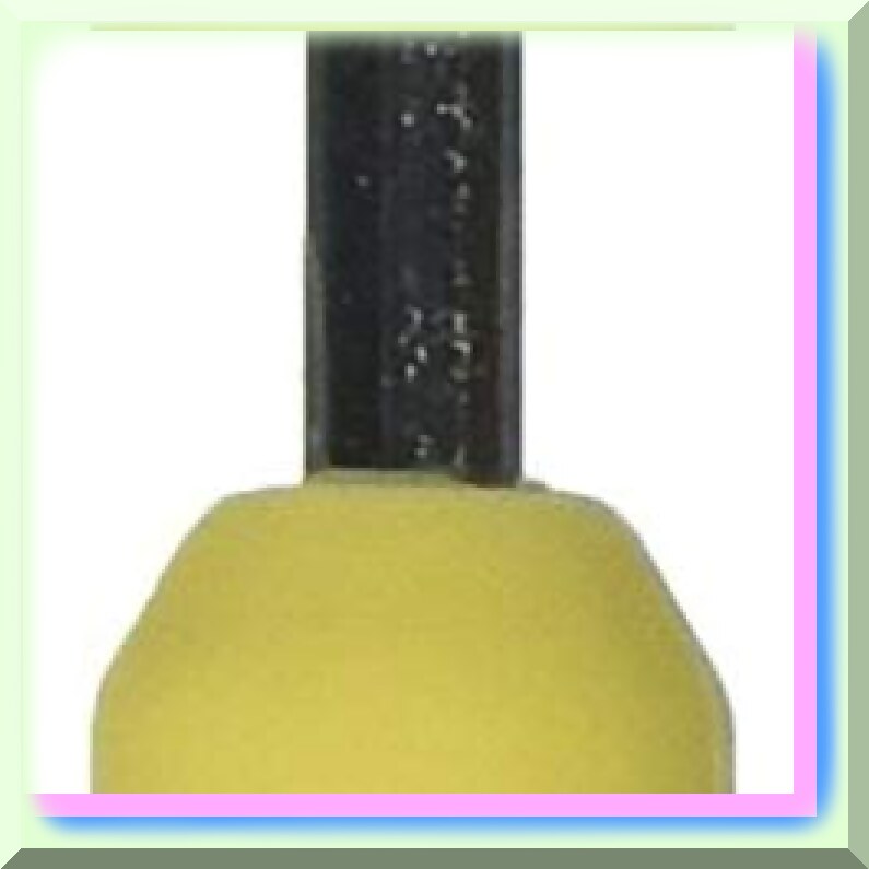Yellow Metal Crochet Hook US Size G 6"