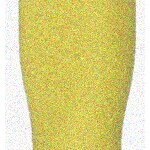 Yellow Metal Crochet Hook US Size G 6"