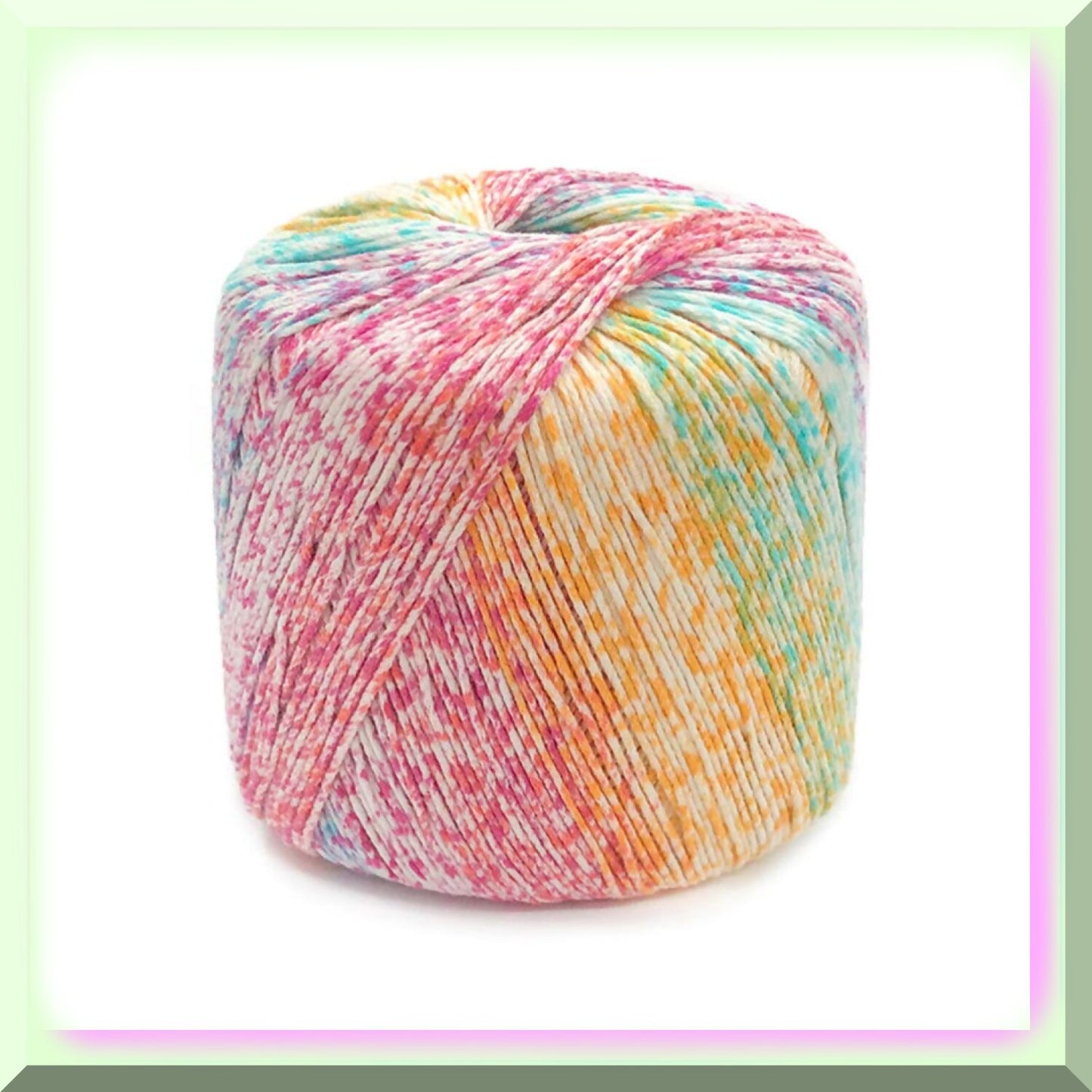 RainbowCrafts Fingering Weight Cotton Yarn 133m Multicolor