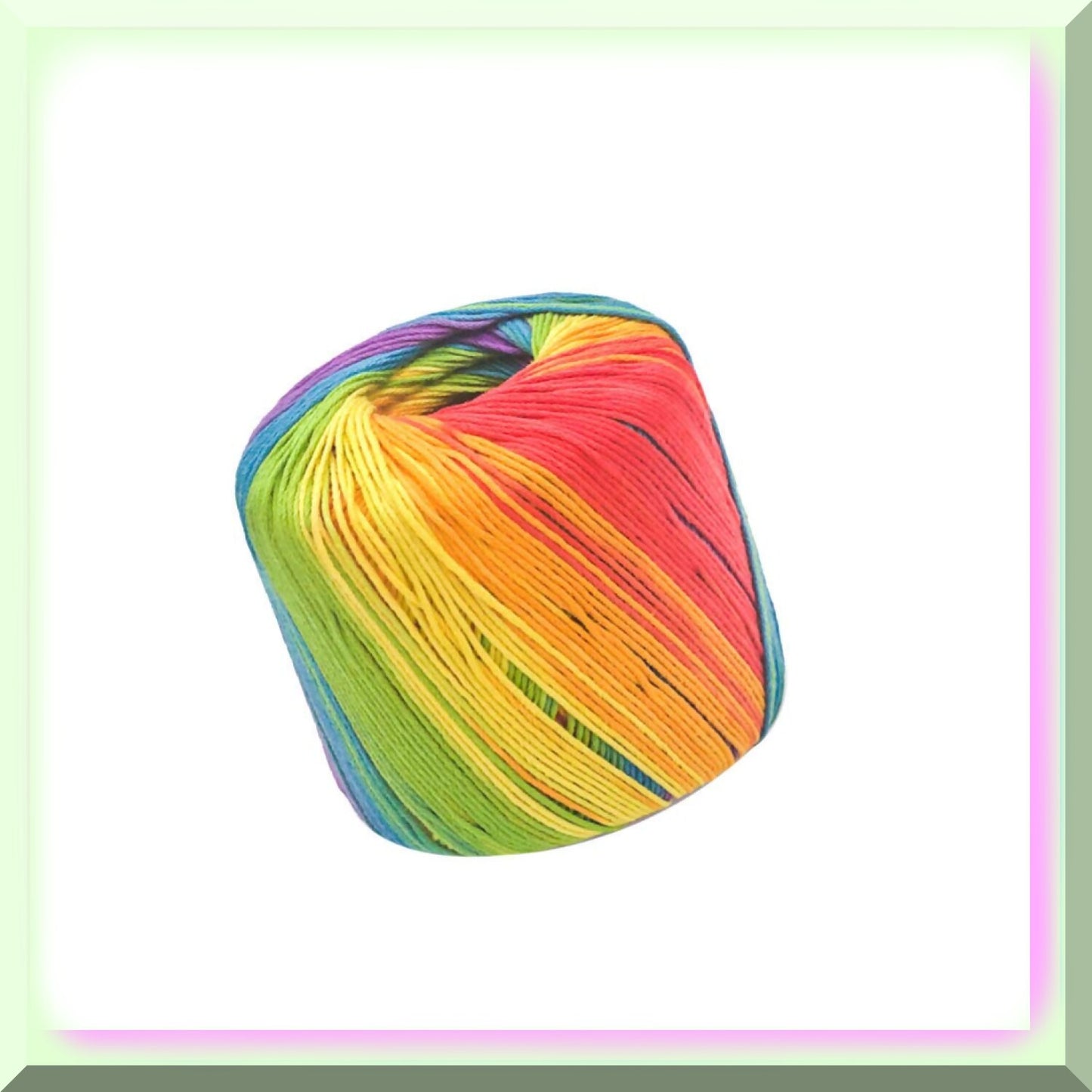 Rainbow Dreams 133M Gradient Cotton Yarn for Knitting