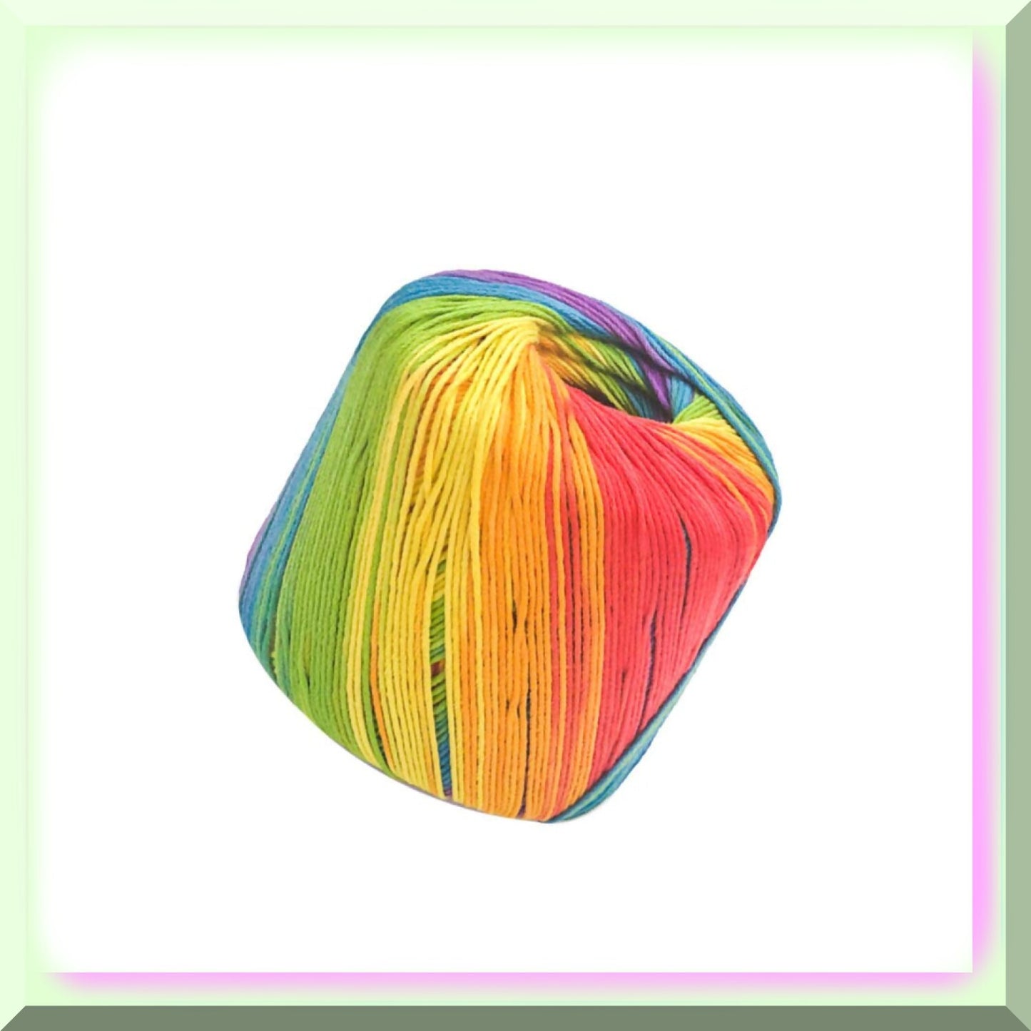 Rainbow Dreams 133M Gradient Cotton Yarn for Knitting