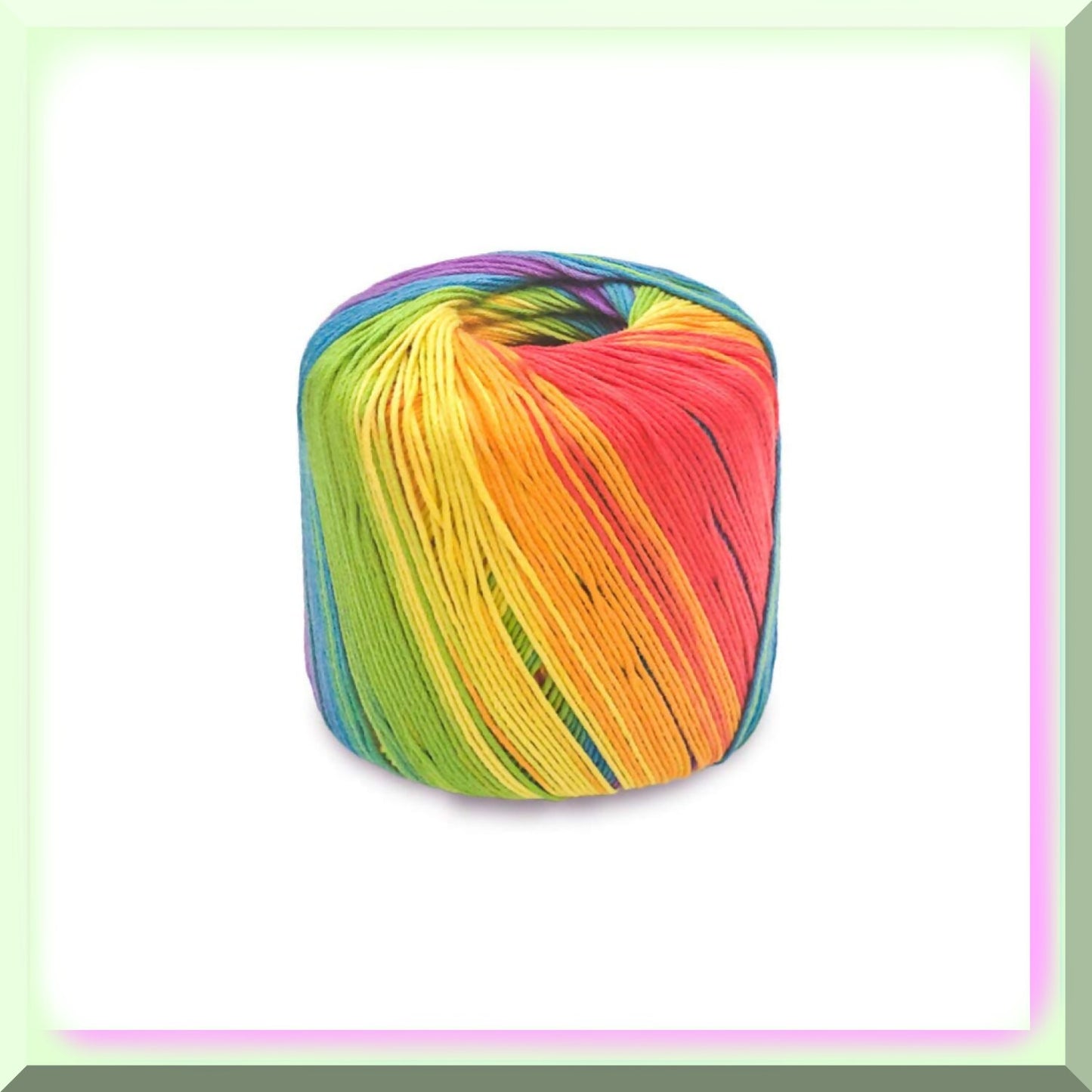 Rainbow Dreams 133M Gradient Cotton Yarn for Knitting