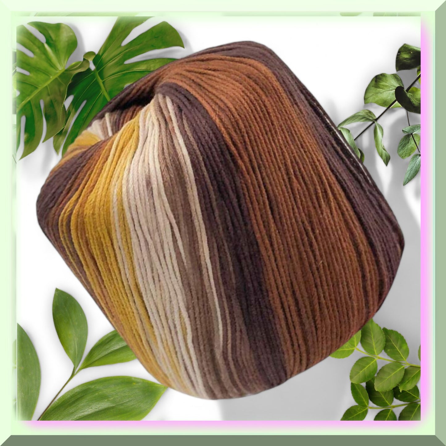 Colorful Cotton Craft Thread 133m Brown