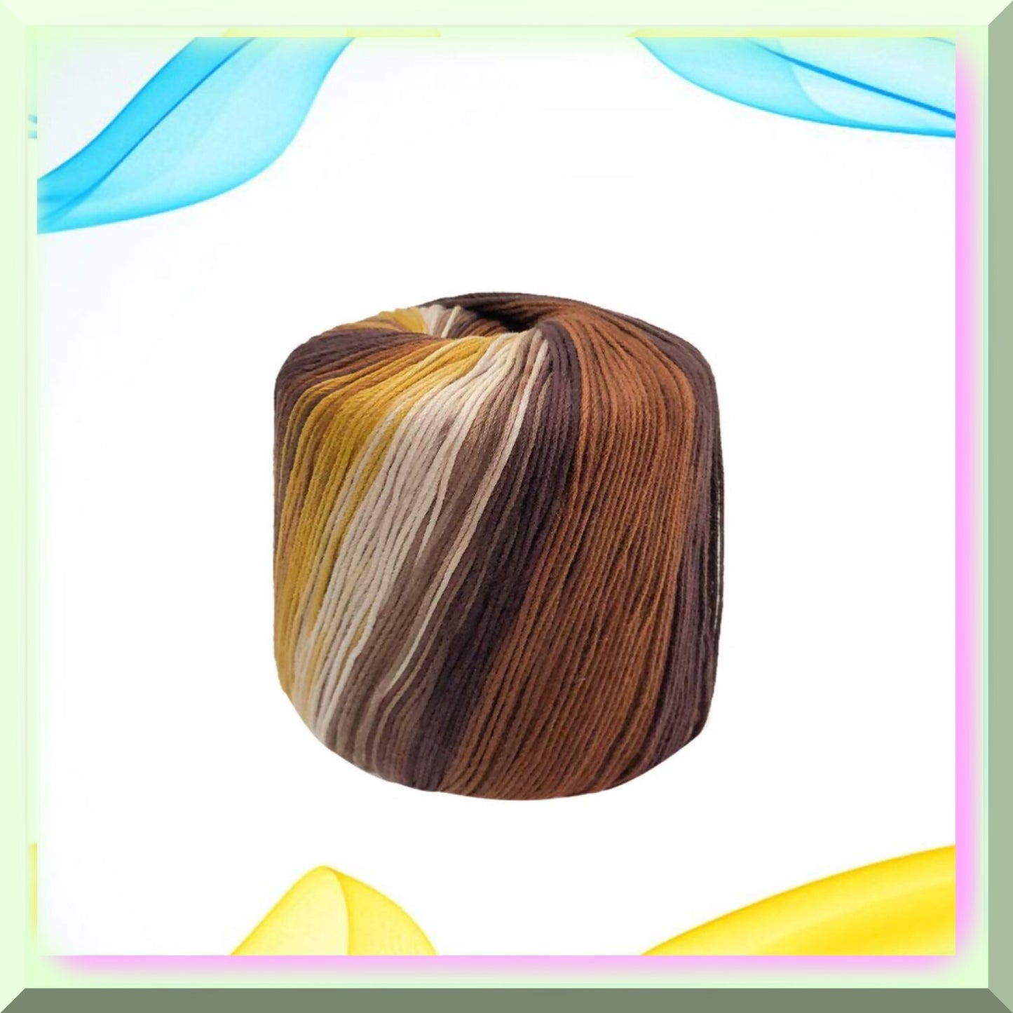 Colorful Cotton Craft Thread 133m Brown