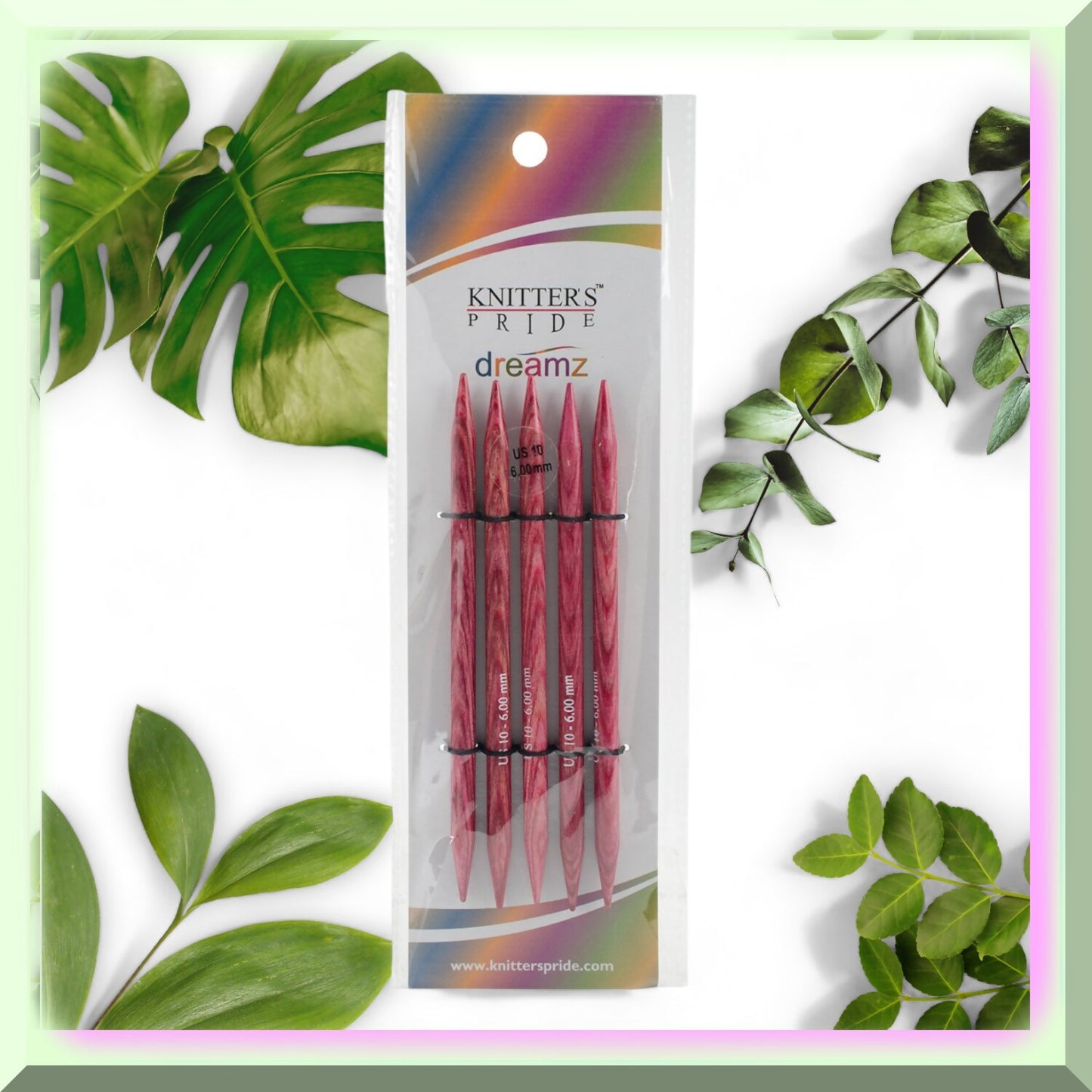 5" Double Pointed Knitting Needles Set 10/6mm 5pcs