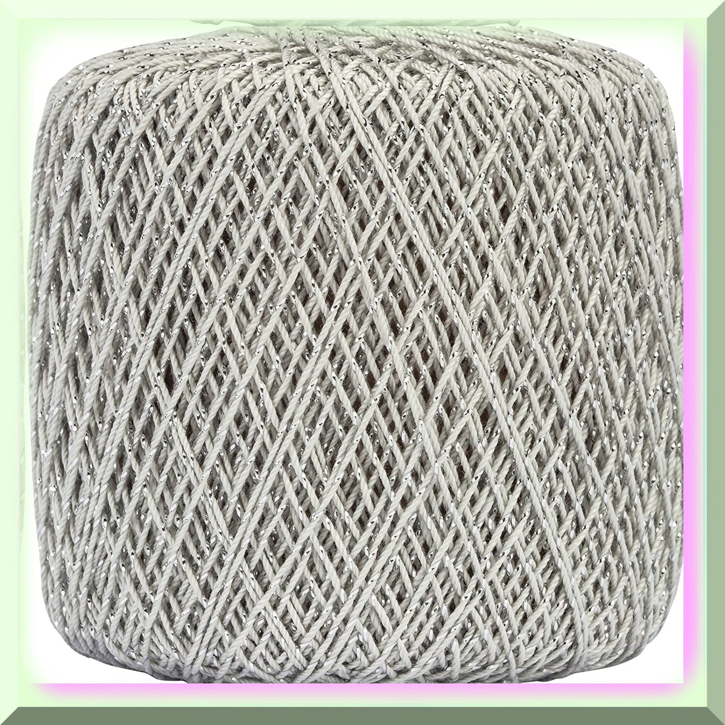 Shimmering Silver Metallic Crochet Thread 10 Pack