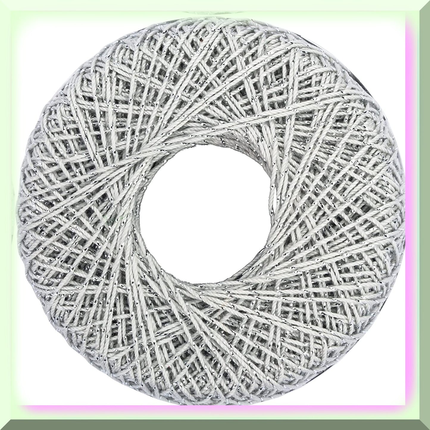 Shimmering Silver Metallic Crochet Thread 10 Pack