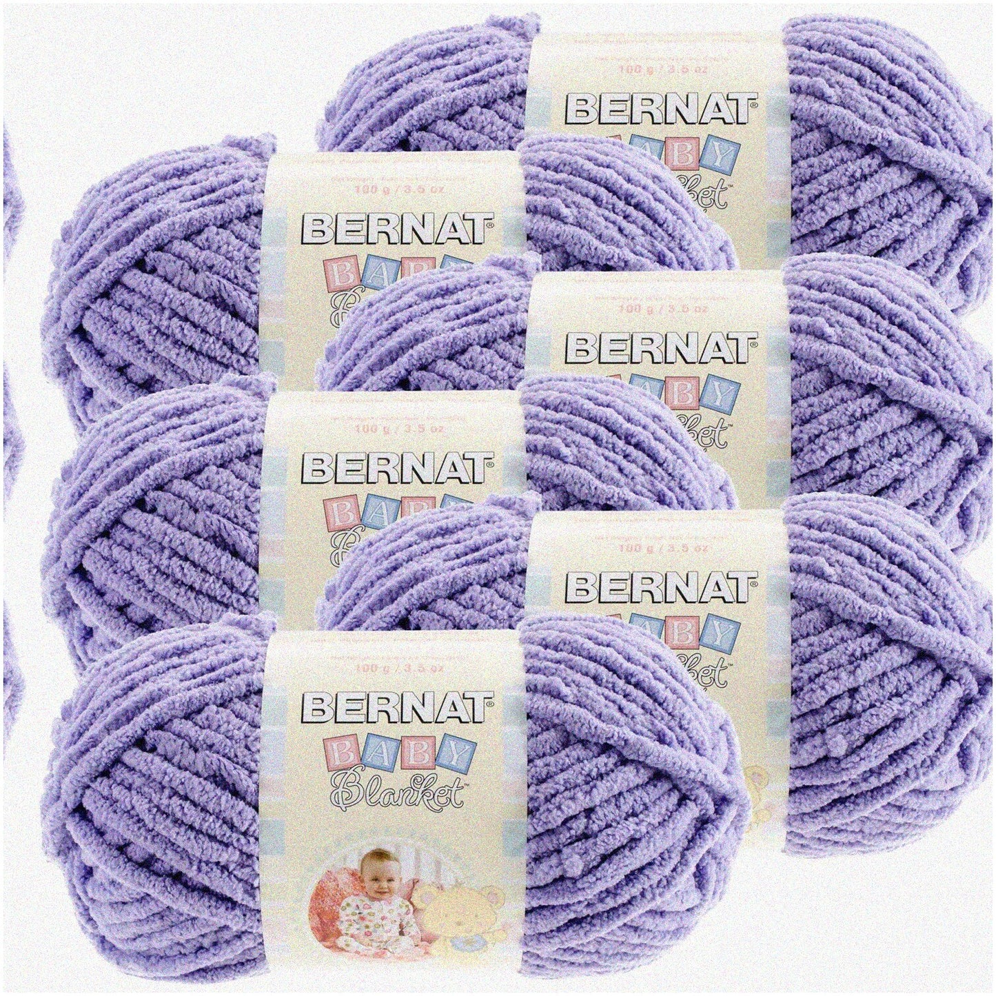 Lilac Dreams Baby Blanket Yarn 6 Pack, 3.5oz, 86 yards