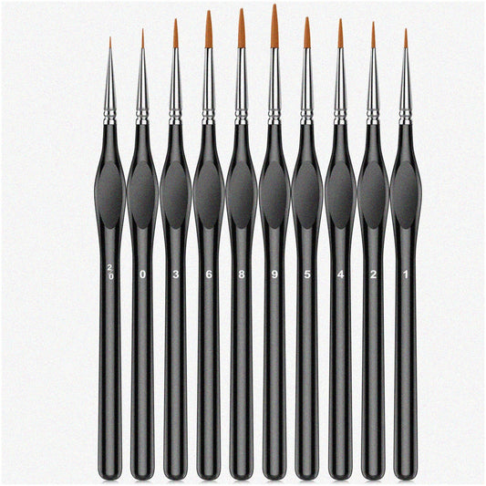 MicroMaster Art Brush Set 10Pcs Miniature Paint Brushes