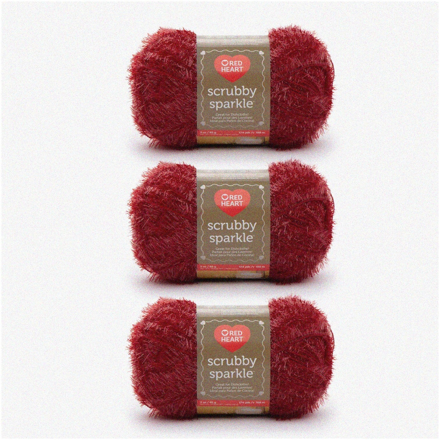 Strawberry Swirl Yarn Trio 85g Medium Worsted 174 Yards