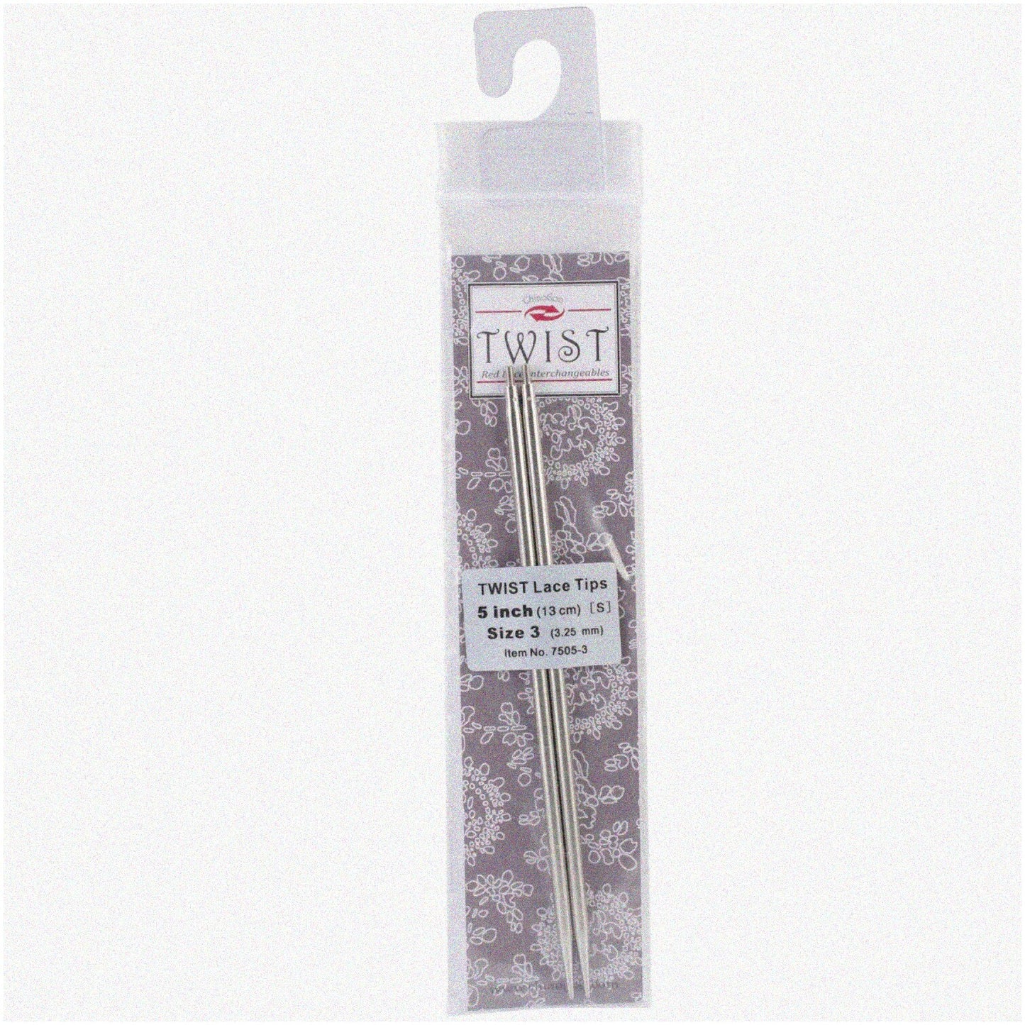 Red Lace Interchangeable Circular Needles 3/3.25mm 5-Inch