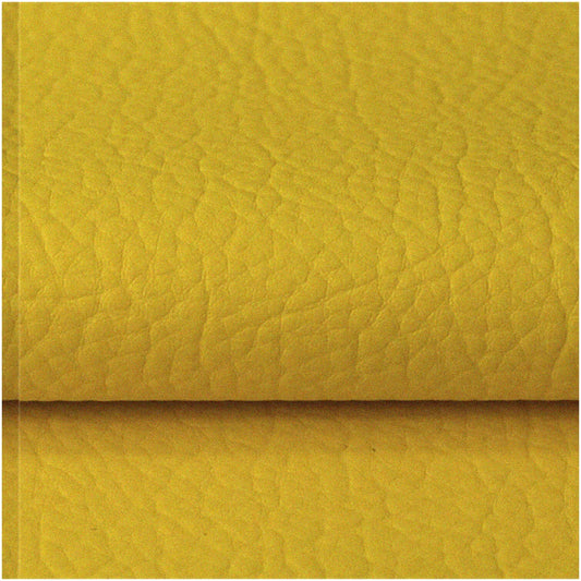 Yellow Leatherette Synthetic PU Fabric 54" x 72" 0.7mm Thick