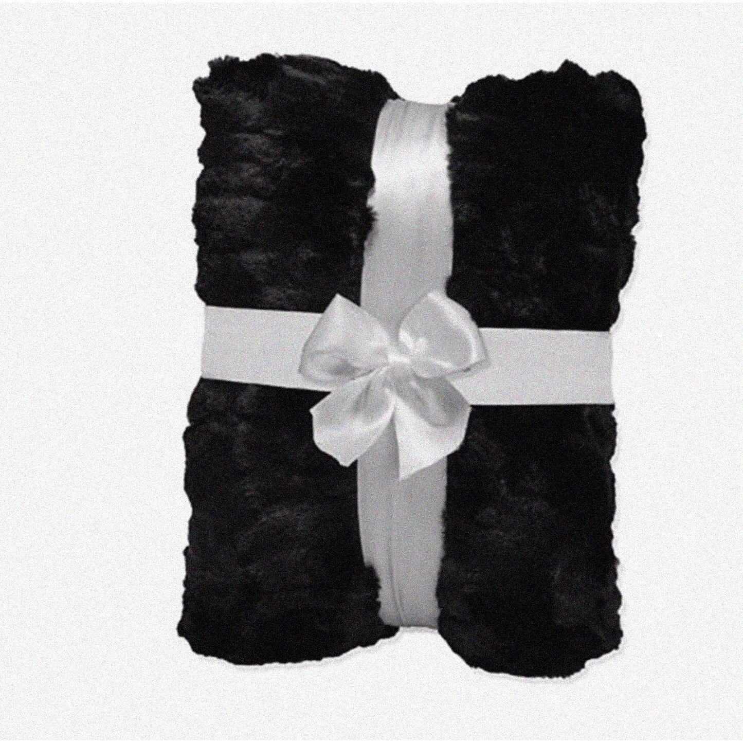 Black Plush Fabric 2 Yards