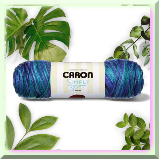 Oceanic Bliss Acrylic Yarn 5oz Medium Worsted Vibrant Colors