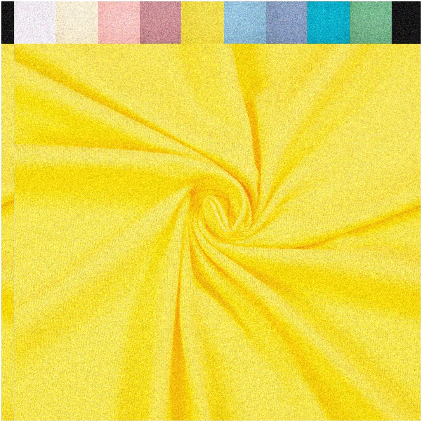 Cotton Spandex Jersey Fabric 10oz 60" Yellow 3 Yards