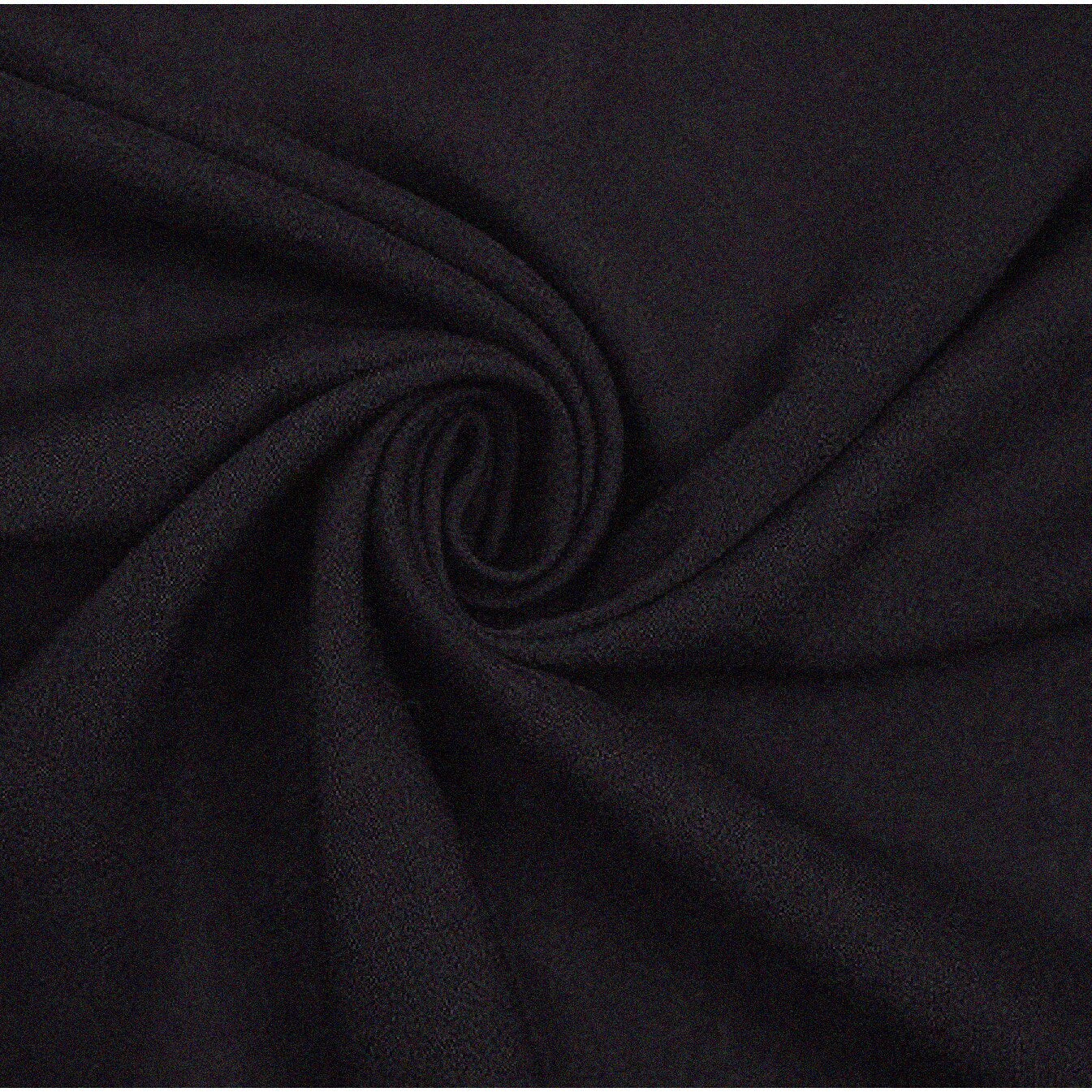 58/60" Black Rayon Fabric 2 Yards