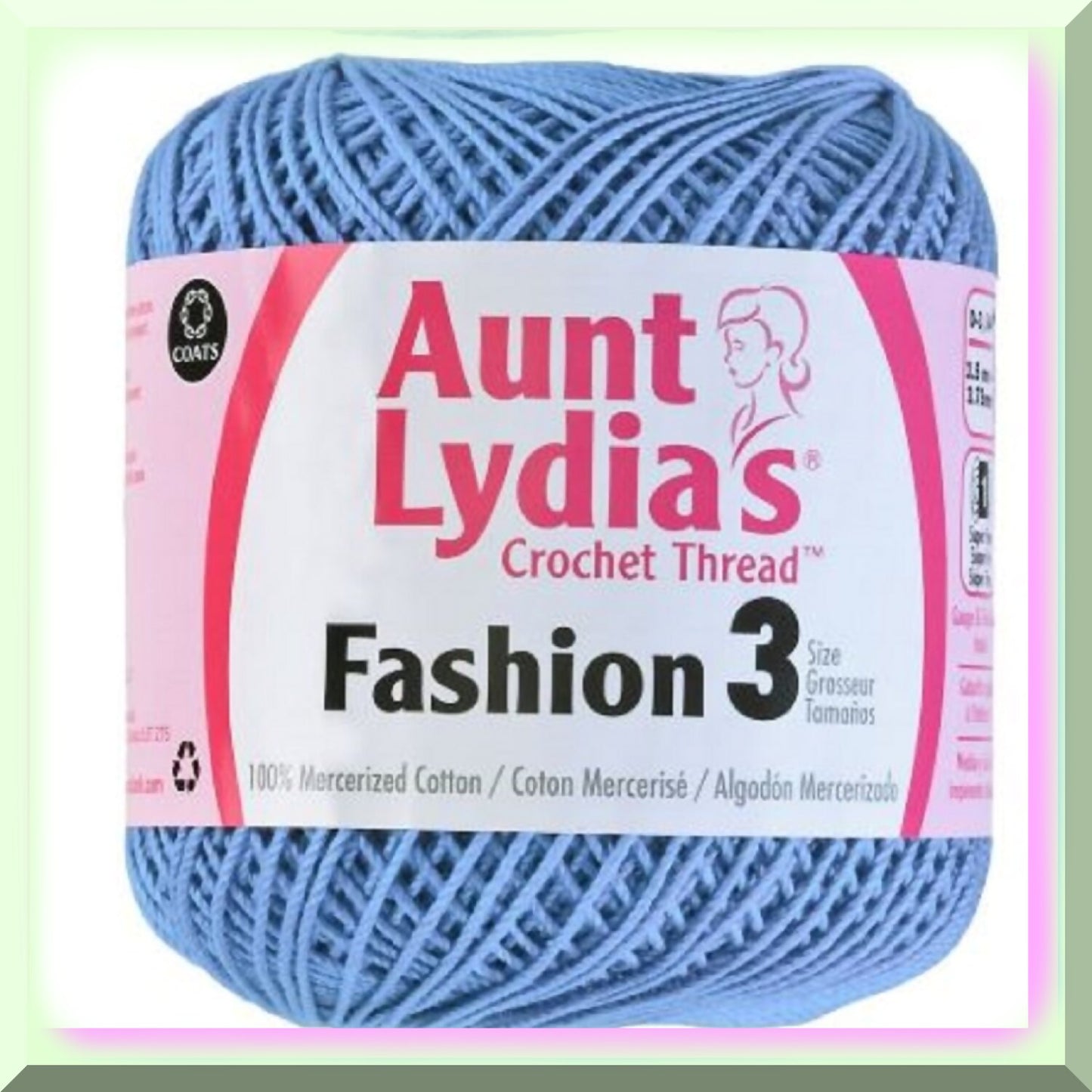 Warm Blue Crochet Thread Size 3 2-Pack