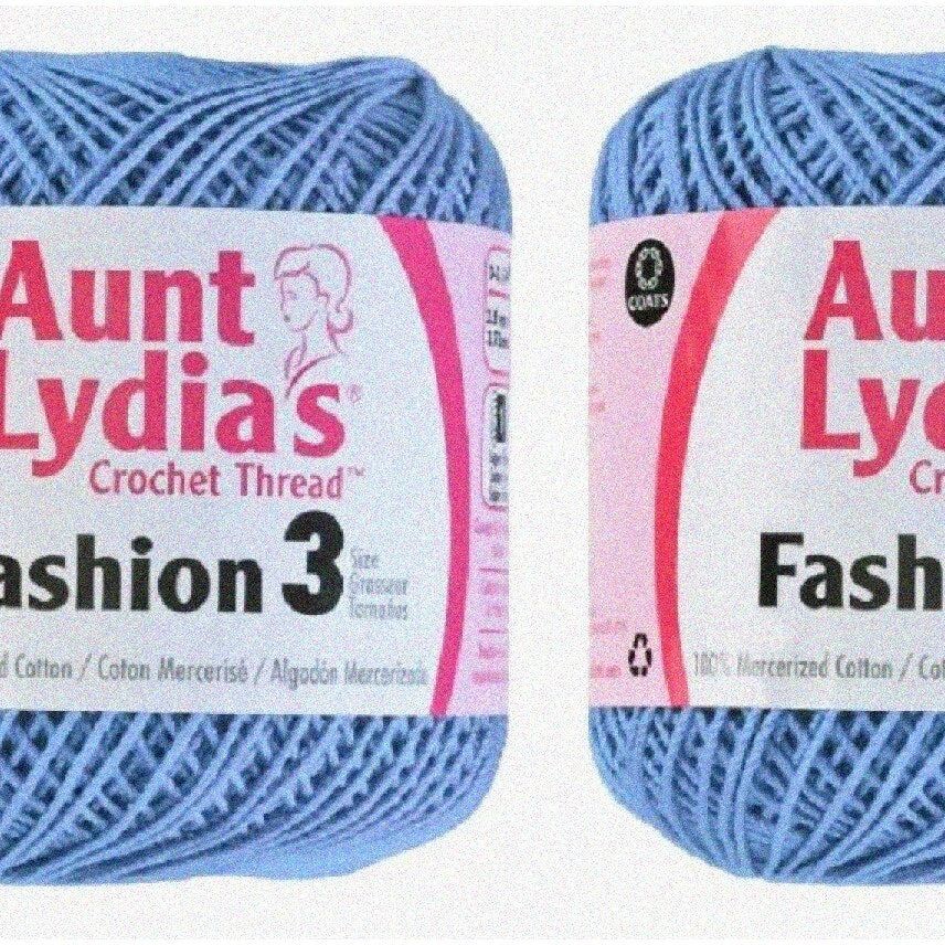 Warm Blue Crochet Thread Size 3 2-Pack