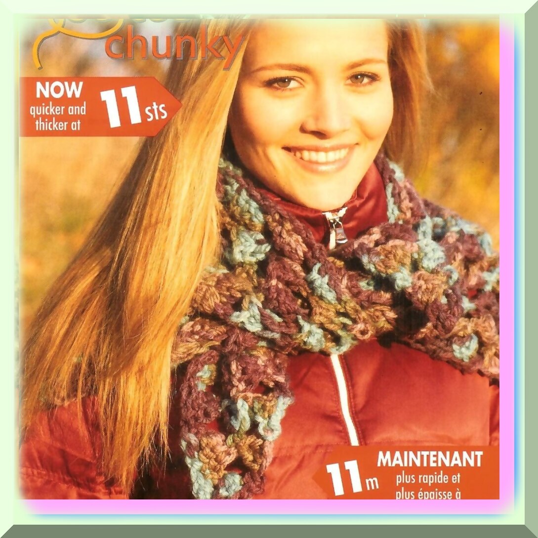 3 Skeins Chunky Ombre Yarn Bundle 462 Yards