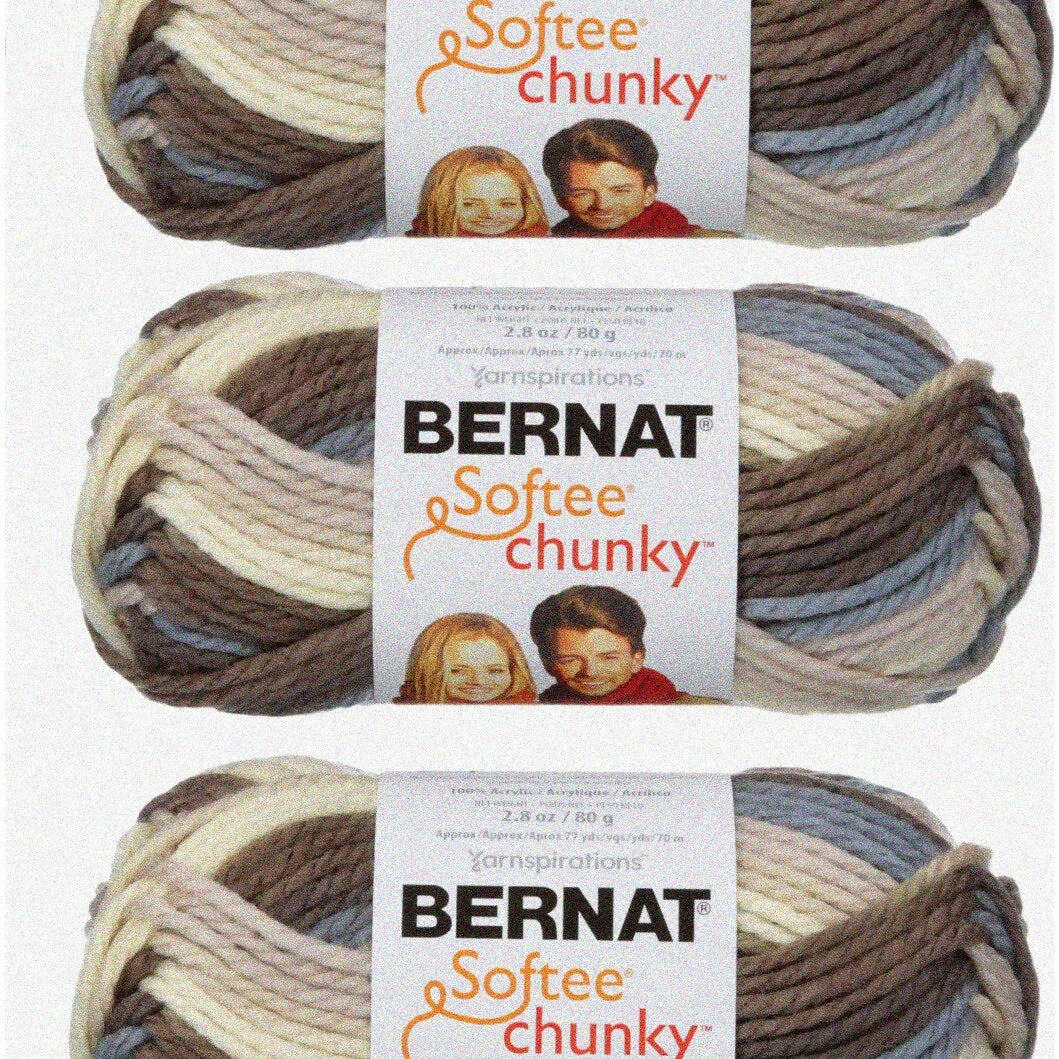 3 Skeins Chunky Ombre Yarn Bundle 462 Yards