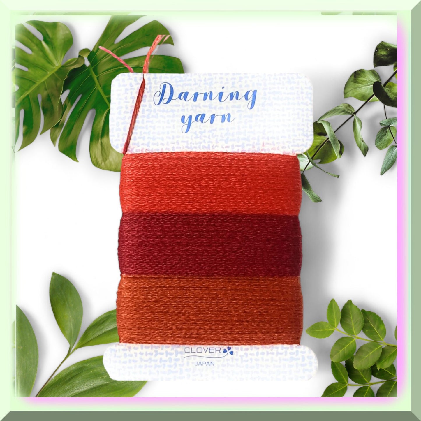Colorful Wool Yarn Trio 16m Red Shades