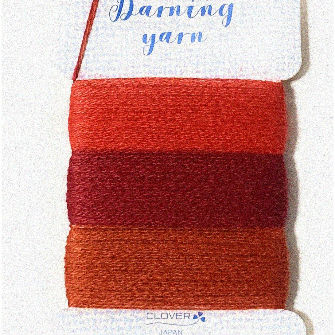 Colorful Wool Yarn Trio 16m Red Shades