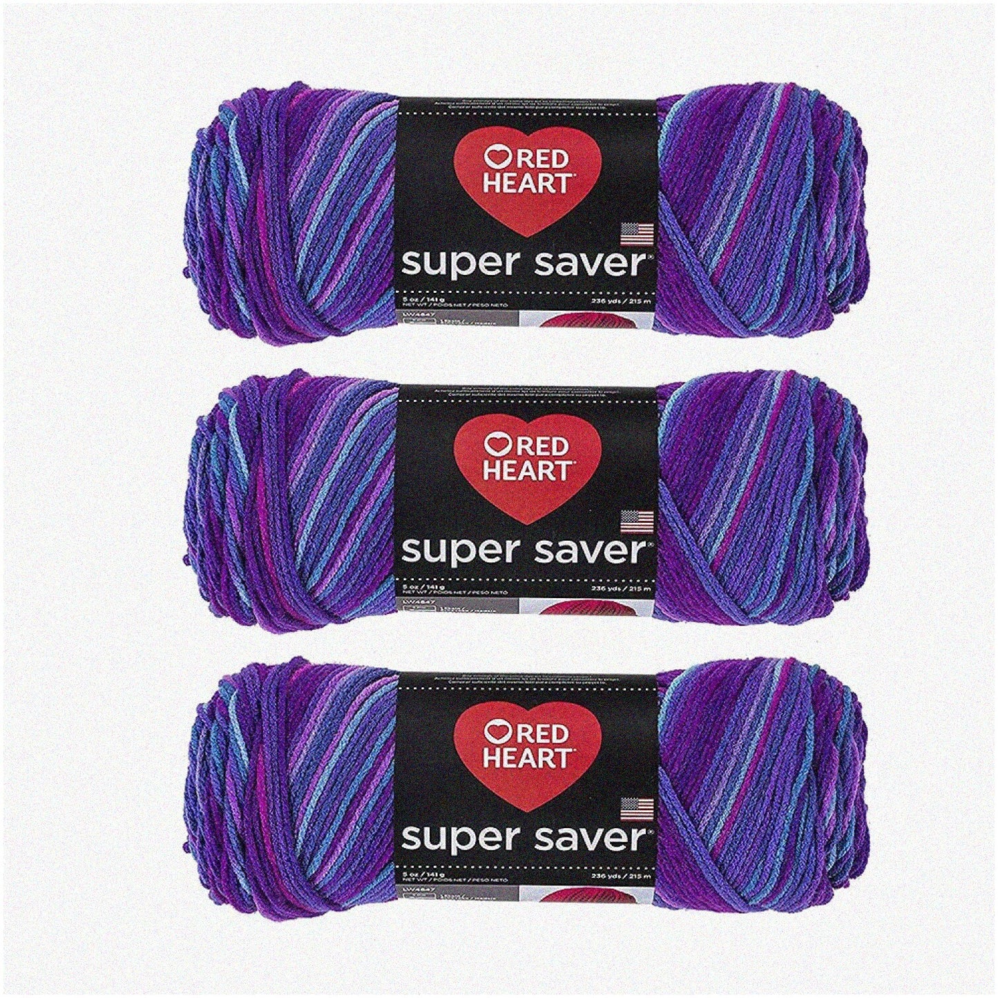Grape Fizz Yarn Trio 3-Pack Medium Weight