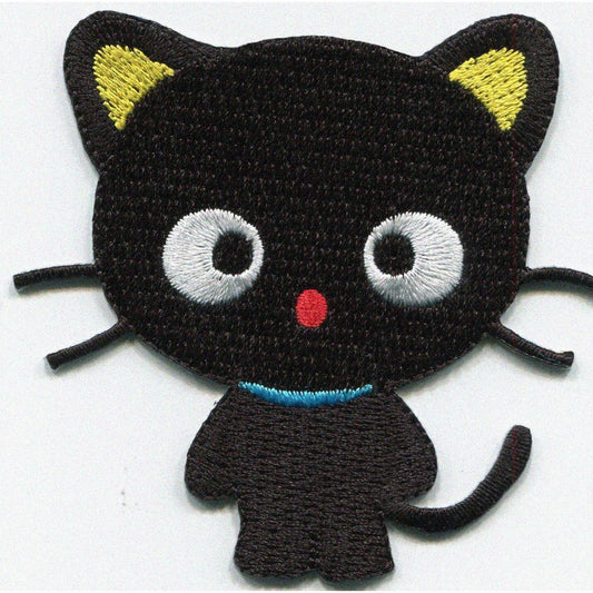 Ebony Feline Patch - Iron-on Applique for Cats