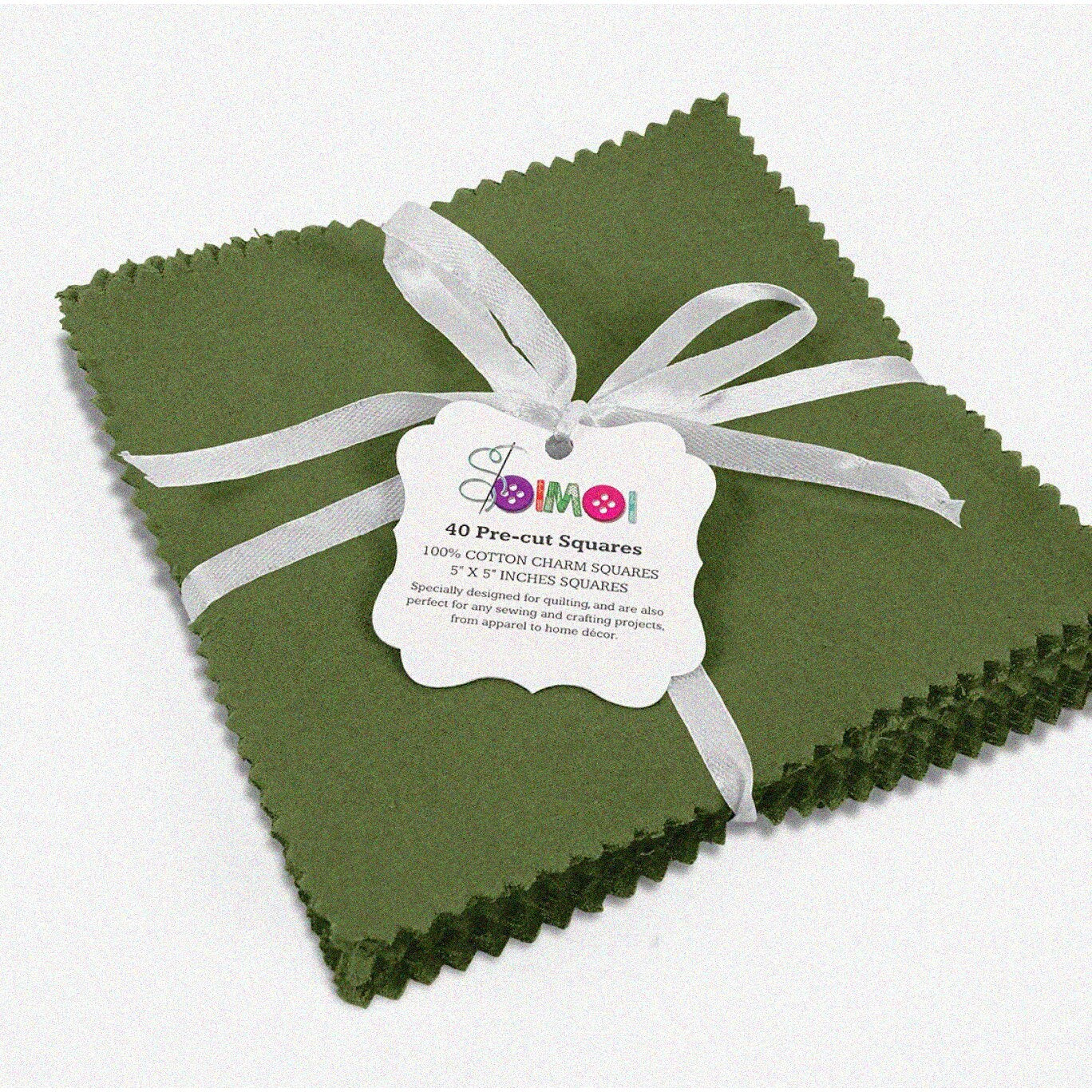 Olive Grove Cotton Quilting Squares Pack 5