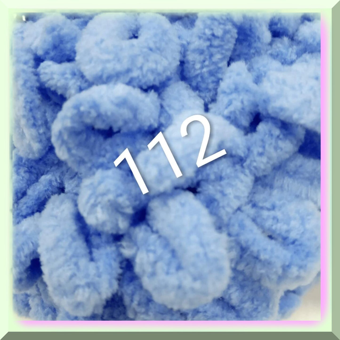 Baby Blanket Yarn, Blue, 4 Skeins, 400g, 64yds