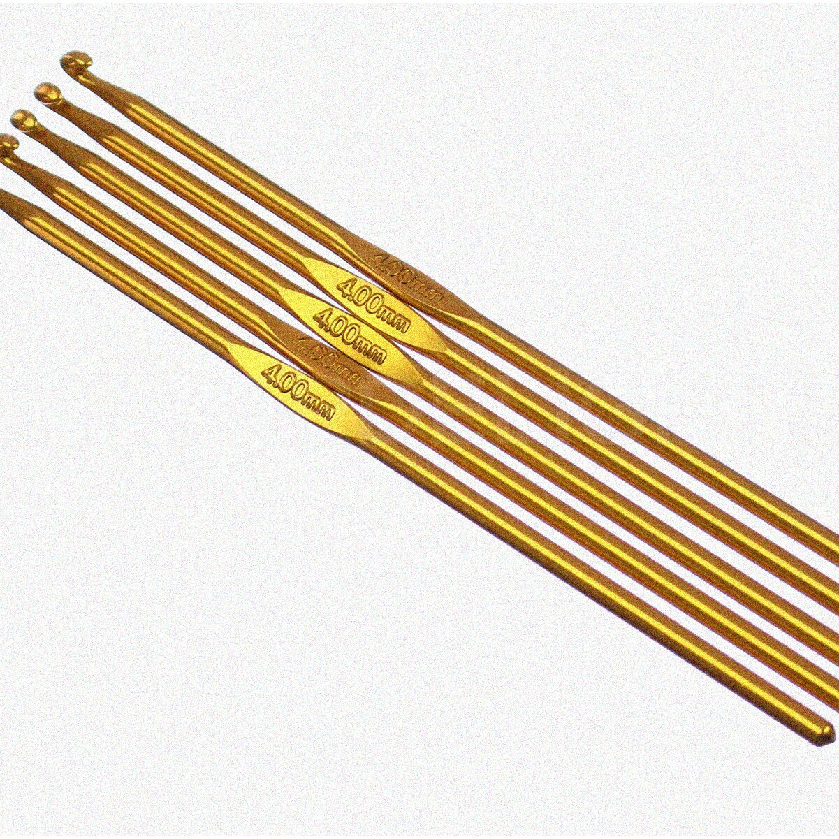 Aluminum Crochet Hooks Set 10-Pack Size G 4mm 6"