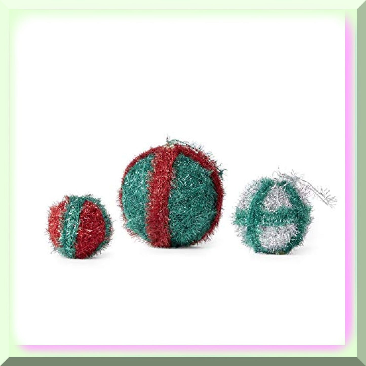 Watermelon Whirl Scrubby Sparkle Yarn, Acrylic, Multicolor